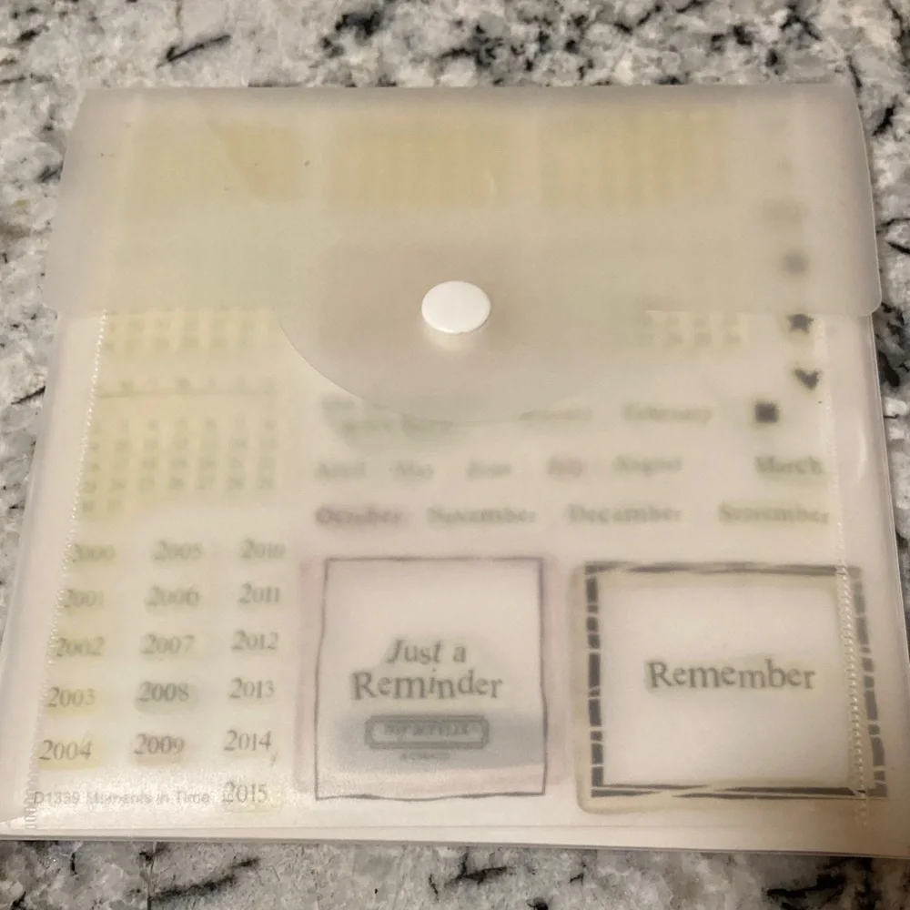Close to my Heart Decorative Alphabet, Number, and Calendar Clear Stamps